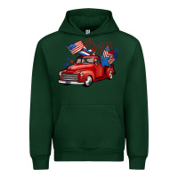 Forest Green american truck 4th of july Urban Hoodie - BarkalooDesign