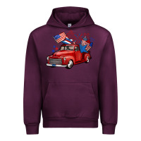 Mauve Wine american truck 4th of july Urban Hoodie - BarkalooDesign