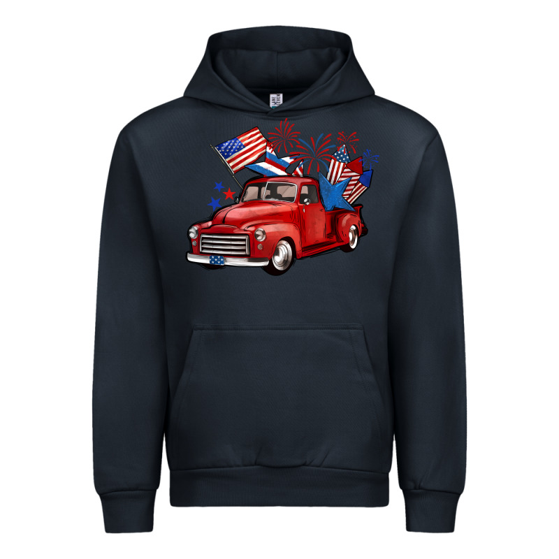 American Truck 4th Of July Urban Hoodie by BarkalooDesign | Teevron