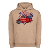 Pigment Burro american truck 4th of july Urban Hoodie - BarkalooDesign