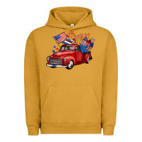 Pigment Peanut Butter american truck 4th of july Urban Hoodie - BarkalooDesign