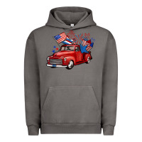Pigment Tornado american truck 4th of july Urban Hoodie - BarkalooDesign