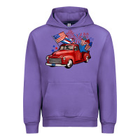 Tulip american truck 4th of july Urban Hoodie - BarkalooDesign