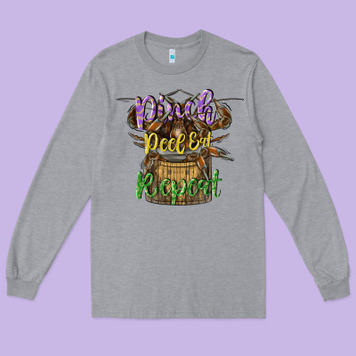 Pinch Peel Eat Repeat Long Sleeve Tee Designed By Cowgirlartshop
