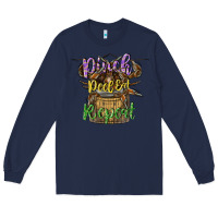 Navy pinch peel eat repeat Long Sleeve Tee - CowGirlArtShop