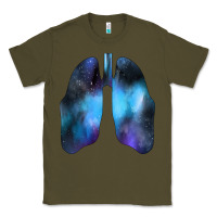 Army Green white lungs Classic Tee - Bettercallsaul