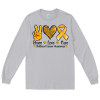 Moon Dust peace love cure childhood cancer Long Sleeve Tee - Jasminsmagicworld