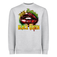 Heather Grey Future black queen Heavyweight Sweatshirt - FaDigitalArtStudio