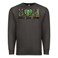 Smoke Peace Love Sloths Premium Sweatshirt - LillyAllenDesigns