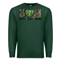 Sports Green Peace Love Sloths Premium Sweatshirt - LillyAllenDesigns