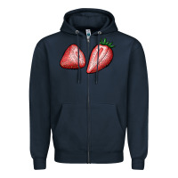 Strawberries Zipper Hoodie | Teevron