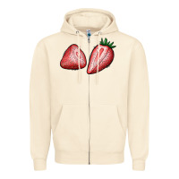Sandshell strawberries Zipper Hoodie - BundleAndBundleShop