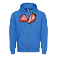 True Royal strawberries Zipper Hoodie - BundleAndBundleShop
