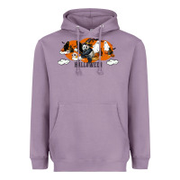 Lavender Hallowen Panda Heavyweight Hoodie - LillyAllenDesigns