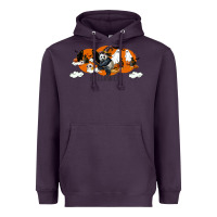 Plum Hallowen Panda Heavyweight Hoodie - LillyAllenDesigns