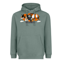 Sage Hallowen Panda Heavyweight Hoodie - LillyAllenDesigns