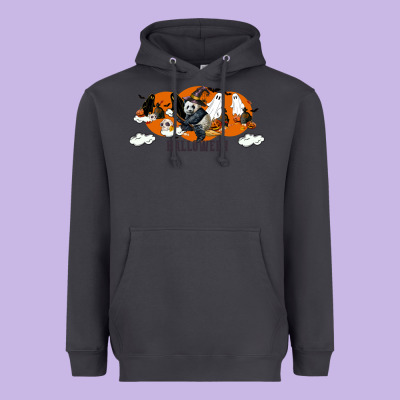 Hallowen Panda Heavyweight Hoodie Designed By Lillyallendesigns