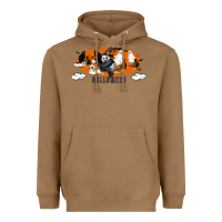 Toasted Coconut Hallowen Panda Heavyweight Hoodie - LillyAllenDesigns