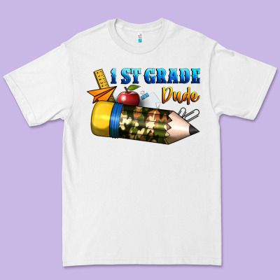 1 St Grade Dude Premium Tee Designed By Bundleandbundleshop