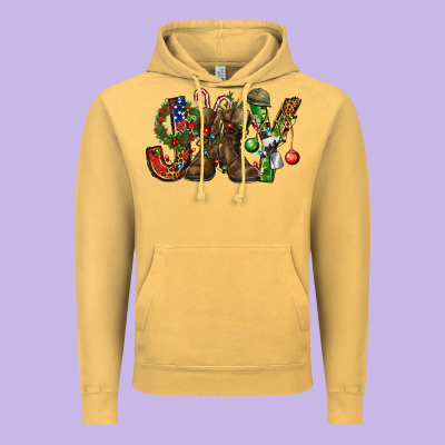Army Christmas Joy Vintage Hoodie Designed By Nancycooperartshop