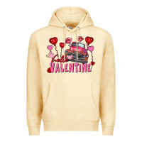 Pina Colada hello valentine valentine's day truck Premium Hoodie - FaDigitalArtStudio
