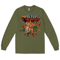 Army Green he man white color Long Sleeve Tee - tuanDangUi