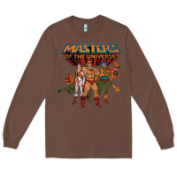 Chestnut he man white color Long Sleeve Tee - tuanDangUi