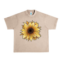 French Oak watercolor sunflower Urban Heavy Tee - JahusDesignShop
