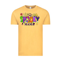 Vintage Mustard Halloween Spooky Mama Vintage Tee - texasbilliewilder