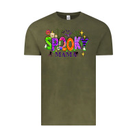 Vintage Olive Halloween Spooky Mama Vintage Tee - texasbilliewilder