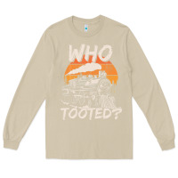 Mushroom Who Tooted Funny Train Lovers And Railroad Retro Vintage Long Sleeve Tee - tuanDangUi