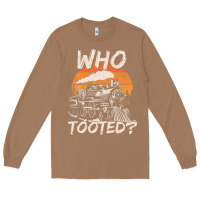 Toasted Coconut Who Tooted Funny Train Lovers And Railroad Retro Vintage Long Sleeve Tee - tuanDangUi