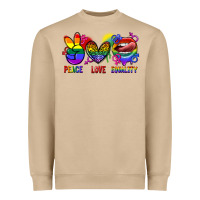 Mushroom Peace love equality Heavyweight Sweatshirt - FaDigitalArtStudio