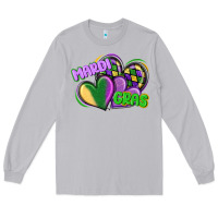 Moon Dust mardi gras heart Long Sleeve Tee - CowGirlArtShop
