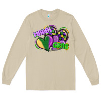 Mushroom mardi gras heart Long Sleeve Tee - CowGirlArtShop