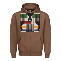 Chestnut afro comb seamless pattern Zipper Hoodie - BundleAndBundleShop