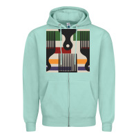 Seafoam afro comb seamless pattern Zipper Hoodie - BundleAndBundleShop