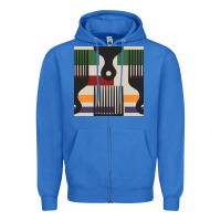 True Royal afro comb seamless pattern Zipper Hoodie - BundleAndBundleShop