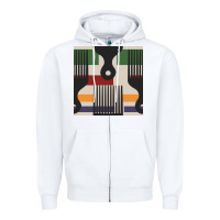 White afro comb seamless pattern Zipper Hoodie - BundleAndBundleShop