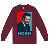 Burgundy Norm macdonald political poster Long Sleeve Tee - tuanDangUi