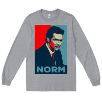 Heather Grey Norm macdonald political poster Long Sleeve Tee - tuanDangUi