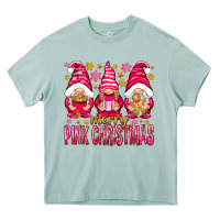 Arona Merry pink Christmas gnomes Heavy Core Tee - NancyCooperArtShop