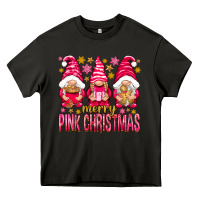 Asphalt Merry pink Christmas gnomes Heavy Core Tee - NancyCooperArtShop