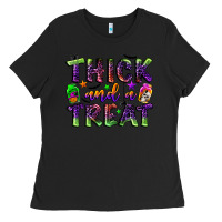 Black thick and a treat Ladies Tee - BundleAndBundleShop