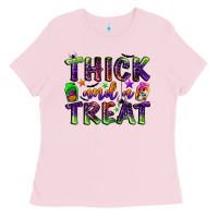 Bubblegum Pink thick and a treat Ladies Tee - BundleAndBundleShop