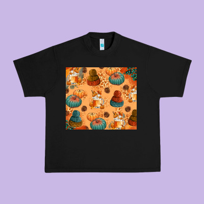 Fall Pumpkins Autumn Coffee Urban Heavy Tee Designed By Texasbilliewilder