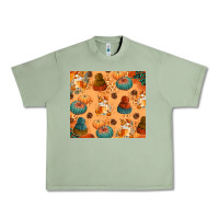 Oil Green Fall Pumpkins Autumn Coffee Urban Heavy Tee - texasbilliewilder