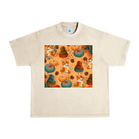 Sandshell Fall Pumpkins Autumn Coffee Urban Heavy Tee - texasbilliewilder