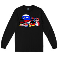 Black countryballs pullover Long Sleeve Tee - tuanDangUi