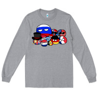 Heather Grey countryballs pullover Long Sleeve Tee - tuanDangUi